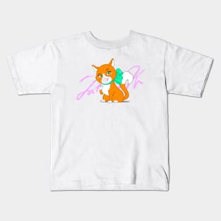 Orange Cat "Shanel" Kids T-Shirt